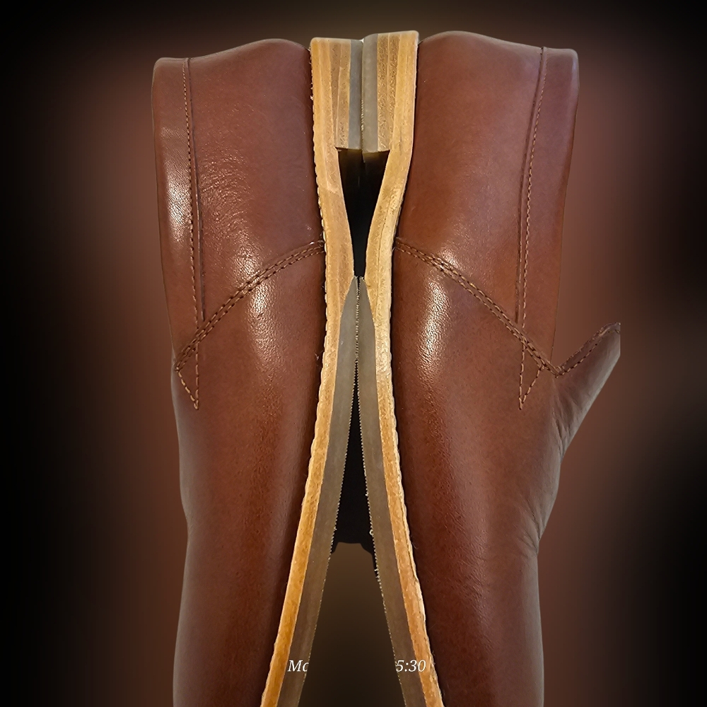 Patina Brown Leather Loafers shoes for Women sz 7.5 Portland - Picture 3 of 7